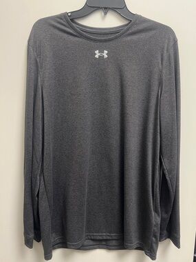 Under Armour Long-Sleeve Performance Tee — Dark Gray